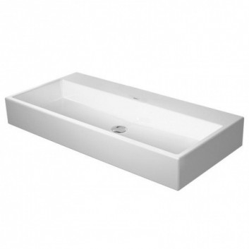 Wall-hung washbasin Duravit DuraSquare 100x47 cm with 3 battery holes, z overflow white- sanitbuy.pl