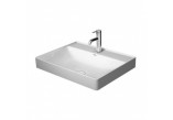 Wall-hung washbasin Duravit DuraSquare 100x47 cm z 2 holes for mixer, without overflow white- sanitbuy.pl