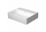 Countertop washbasin Duravit DuraSquare 45x35 cm with tap hole, without overflow white- sanitbuy.pl