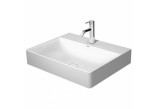 Countertop washbasin Duravit DuraSquare 45x35 cm without tap hole, without overflow white- sanitbuy.pl