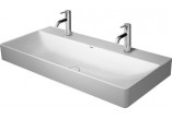 Countertop washbasin Duravit DuraSquare 100x47 cm z 2 holes for mixer, white - sanitbuy.pl