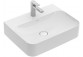 Washbasin wall mounted rectangular Villeroy&Boch Finion 800x470 mm z ukrytym overflow Weiss Alpin CeramicPlus for 3-hole mixers- sanitbuy.pl