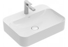 Countertop washbasin Villeroy&Boch Finion 600 x 445 mm, without overflow, CeramicPlus, możliwy montaż armatury 3-otworowej, white