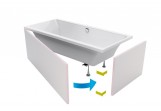 Obudowa Excellent Flex system for built-in płytkami bathtub o wymiarach 1800x850mm