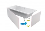 Obudowa Excellent Flex system for built-in płytkami bathtub o wymiarach 1800x850mm- sanitbuy.pl