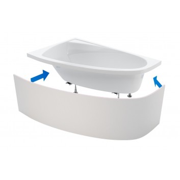 Obudowa Excellent Flex system for built-in płytkami bathtub o wymiarach 1800x850mm- sanitbuy.pl