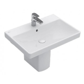 Vanity washbasin Villeroy&Boch, 65x47 cm, z overflow, white- sanitbuy.pl