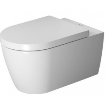 Set WC with toilet bowl wiszącą Duravit Rimless 56x40x43cm oraz toilet seat white- sanitbuy.pl