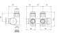 Terma zawór zespolony zintegrowany z trójnikiem z możliwością montażu grzałki prawy chrome- sanitbuy.pl