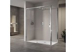 Door shower left Novellini Opera 2P 97-101x200cm transparent glass, profil chrome - sanitbuy.pl