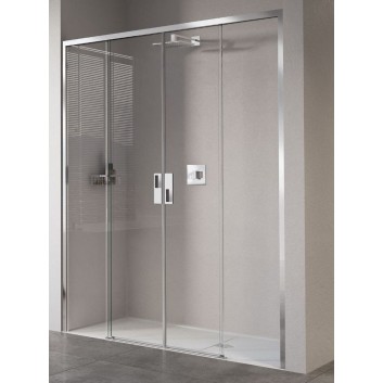 Door sliding Novellini Opera 2A 117-121x200cm glass przeżroczyste, profil chrome- sanitbuy.pl