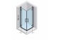 Square cabin Novellini Modus A 70x70x200cm transparent glass, profil chrome- sanitbuy.pl