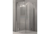 Quadrant shower enclosure Novellini Modus R 80x195cm profil chrome, transparent glass