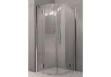 Quadrant shower enclosure Novellini Modus R 80x195cm profil chrome, transparent glass- sanitbuy.pl