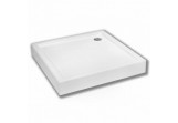 Square shower tray Novellini City A 80x80 cm white, VRS8014-30