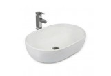 Countertop washbasin Massi Doti 60x43 cm without tap hole, without overflow white 
