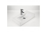 Countertop washbasin Massi Kori 60x38 cm without tap hole, without overflow white - sanitbuy.pl