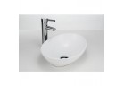 Countertop washbasin Massi Oval 41x33 cm without tap hole, without overflow white 