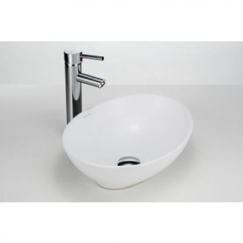 Countertop washbasin Massi Morina 56x36 cm without tap hole, without overflow white - sanitbuy.pl