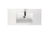 Vanity washbasin Riho Bologna 100x48 cm battery hole white