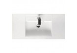 Vanity washbasin Riho Bologna 100x48 cm battery hole white- sanitbuy.pl