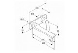 Washbasin faucet Kludi Balance concealed spout 235mm chrome 