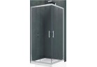 Corner shower cabin Novellini Kali A 120x120x195cm silver profile, glass transparent WIESZAK GRATIS