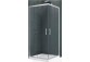 Corner shower cabin Novellini Kali A 96-99x195cm silver profile, glass transparent- sanitbuy.pl