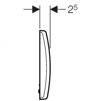 Geberit zawór spłukujący for urinal elektroniczny zasilanie 230 V matt chromee - sanitbuy.pl