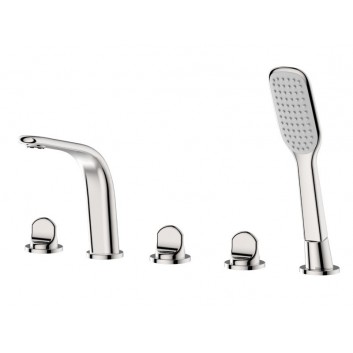 Concealed mixer bath and shower Vedo Otto 3-receivers chrome- sanitbuy.pl