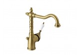 Washbasin faucet tall Vedo Vara with waste antique bronze