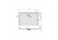 Shower tray rectangular Sanplast Space Mineral B-M/SPACE 75x170x1,5 biew - sanitbuy.pl