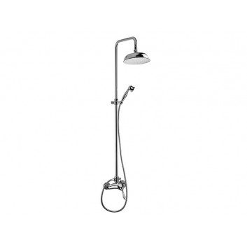 Complete Shower set concealed Vedo Vara overhead shower 20cm chrome- sanitbuy.pl