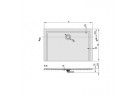 Shower tray rectangular Sanplast Space Mineral 180x75 cm white
