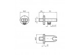 Shut-off valve Zucchetti Isyshower with handle Black mat- sanitbuy.pl