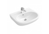 Wall-hung washbasin Villeroy & Boch O.Novo 55x45 cm, z overflow, with coating CeramicPlus, white Weiss Alpin- sanitbuy.pl