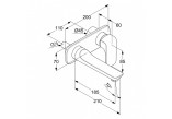 Washbasin faucet concealed Kludi Ameo single lever, spout 185 mm, chrome - sanitbuy.pl