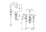 Washbasin faucet Kludi Ameo two-handle with waste, chrome - sanitbuy.pl