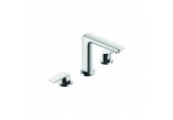 Washbasin faucet Kludi Ameo two-handle with waste, chrome - sanitbuy.pl