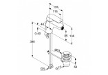 Bidet mixer Kludi Ameo single lever with waste, chrome - sanitbuy.pl