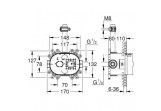 Concealed component Grohe Rainshower 360 do instalacji ramienia prysznicowego 