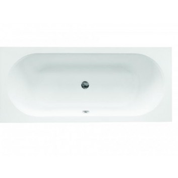Bathtub rectangular Besco Vitae 170x75cm acrylic white- sanitbuy.pl