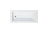 Bathtub rectangular Besco Modern 120x70 cm white 