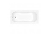 Bathtub rectangular Besco Aria 130x70 cm white 