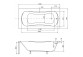 Bathtub rectangular Besco Aria 130x70 cm white - sanitbuy.pl