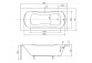 Bathtub rectangular Besco Aria 130x70 cm white - sanitbuy.pl