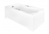 Bathtub rectangular Besco Aria Plus 130x70 z uchwytami white 