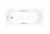 Bathtub rectangular Besco Aria Plus 140x70 z uchwytami white 