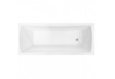 Bathtub rectangular Besco Optima 160x70 cm white