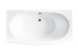 Bathtub rectangular Besco Telimena 160x75 cm white